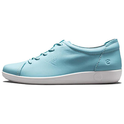 Ecco Abrasion Resistant Low Top Skateboard Shoes Women's Blue Green
