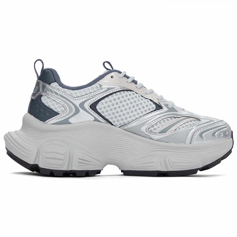 MLB New York Yankees Anti Slip Wear Resistant Low Top Chunky Sneakers Unisex Light Gray