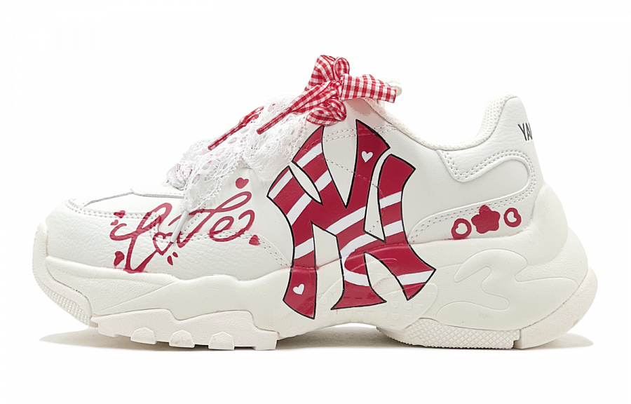 MLB Big Ball Chunky Low Top Chunky Sneakers Unisex Red