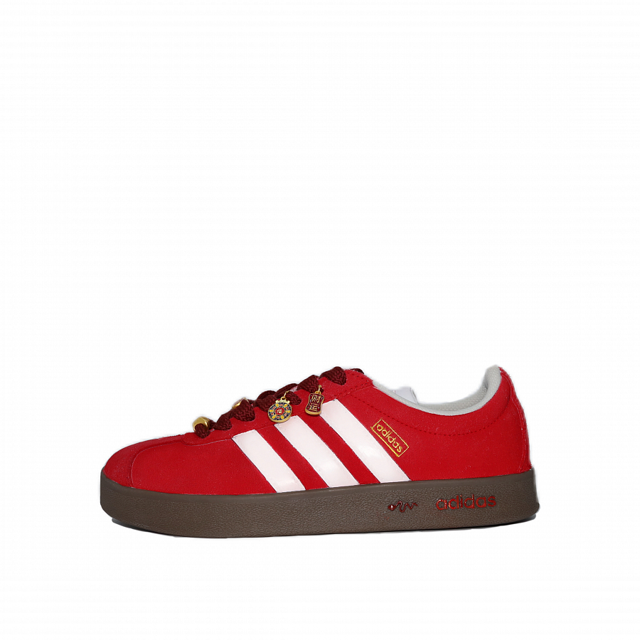 Adidas Neo VL Court 2.0 Cushioned Slip-Resistant Coverage Low-Top Casual Shoes Unisex Red купить в интернет-магазине Yoocart с быстрой доставкой по России.
