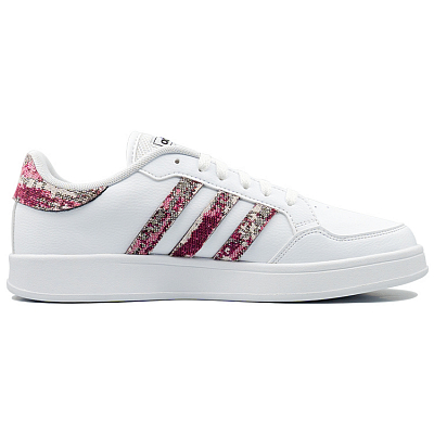 Adidas Neo Breaknet Coral Coast Anti Slip Wear Resistant Low Top Skateboard Shoes Men's White Red
