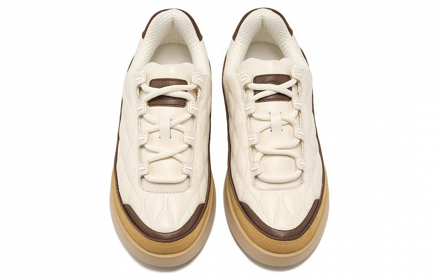 LI-NING 1990 Classic Collection Skateboard Shoes Women's Low-Top Umber