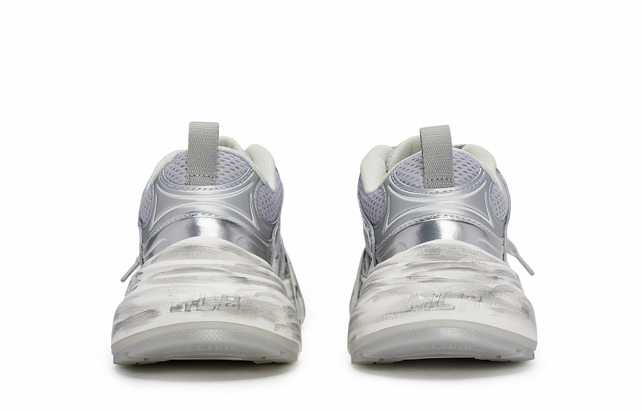 MLB New York Yankees Casual Shoes Women's Low Top Beige/Gray/Silver/Purple