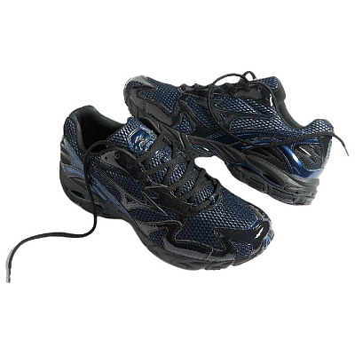 Mizuno END. X Wave Rider 10 'Black Beauty Estate Blue'