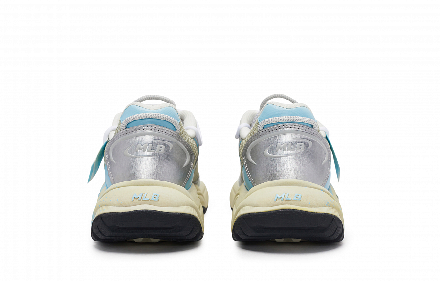 MLB New York Yankees Anti Slip Wear Resistant Low Top Chunky Sneakers Unisex Yellow Blue
