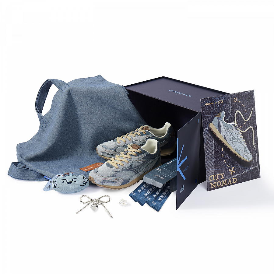 Yongpu x Mizuno LG 60S Low Top Casual Shoes Unisex Denim Blue купить в интернет-магазине Yoocart с быстрой доставкой по России.