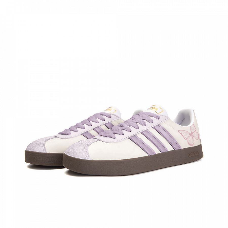 Adidas Neo VL Court 2.0 Fallen Flowers Anti-Slip Wear-Resistant Low-Top Skateboard Shoes Unisex Purple купить в интернет-магазине Yoocart с быстрой доставкой по России.