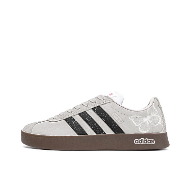 Adidas Neo Anti Slip Wear Resistant Low Top Skateboard Shoes Unisex Black Gray
