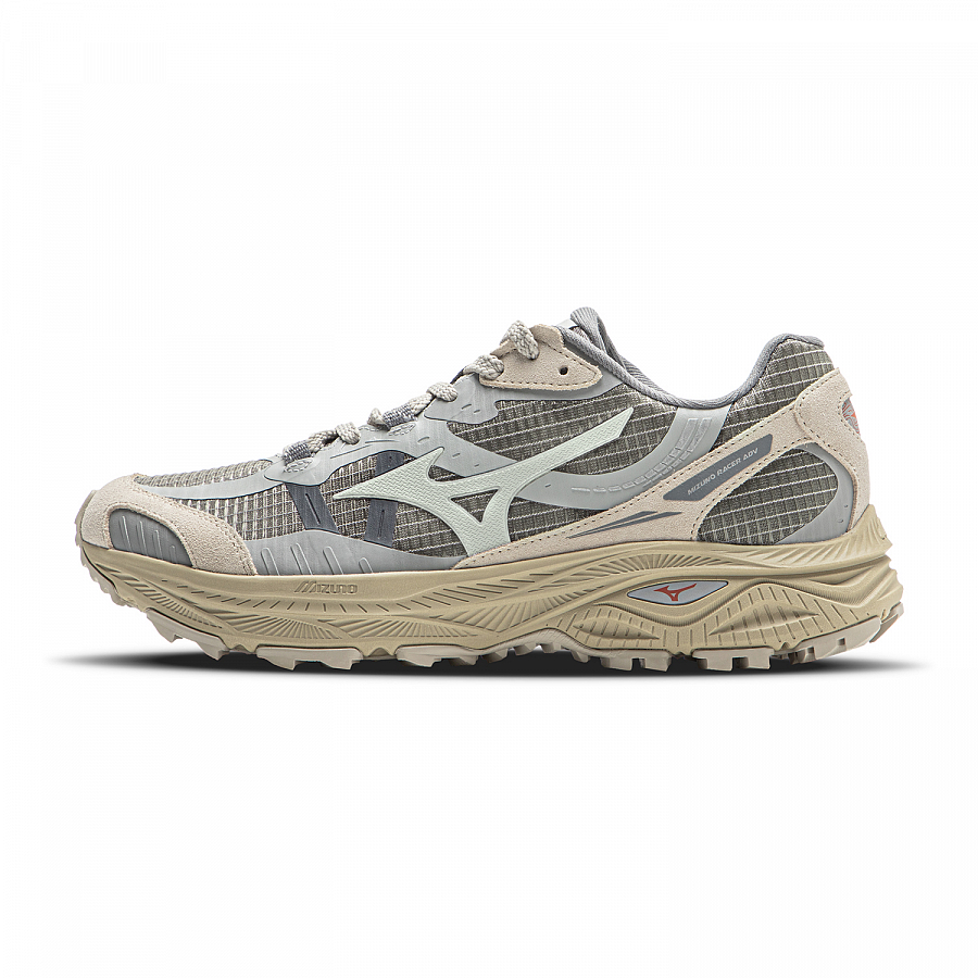 Mizuno Racer ADV Slip Resistant Low Top Running Shoes Unisex Medium Gray купить в интернет-магазине Yoocart с быстрой доставкой по России.