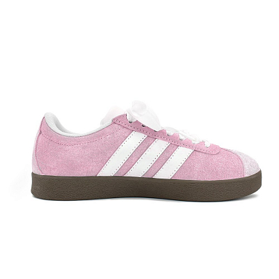 Adidas Neo VL Court 2.0 Bell Wish Slip Resistant, Abrasion Resistant, And Balanced Low Top Skateboard Shoes Unisex Pink