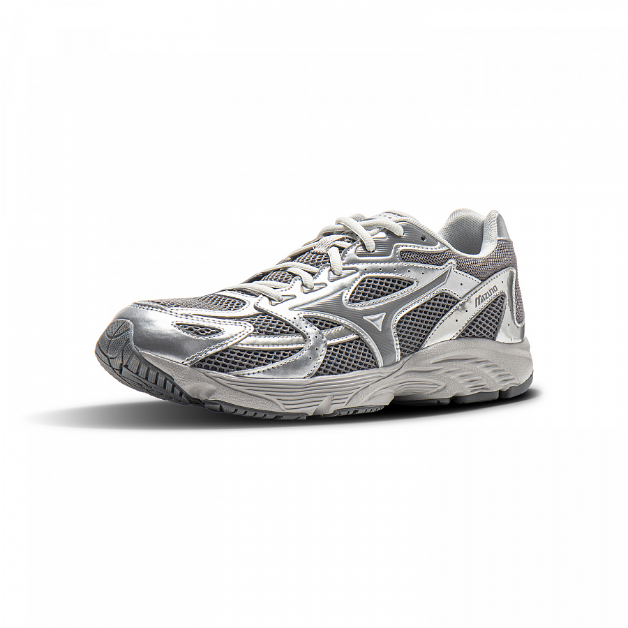 Mizuno Cushioning, Wear Resistant Low Top Running Shoes Unisex Silver Gray купить в интернет-магазине Yoocart с быстрой доставкой по России.