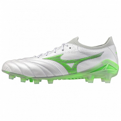 Mizuno Morelia Neo 4 Anti-Slip Wear-Resistant Soccer Shoes Unisex White Green
