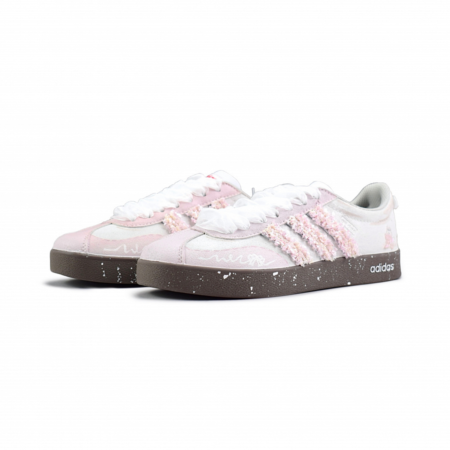 Adidas Neo VL Court Lifestyle Low Top Skateboard Shoes Unisex Peach Pink купить в интернет-магазине Yoocart с быстрой доставкой по России.