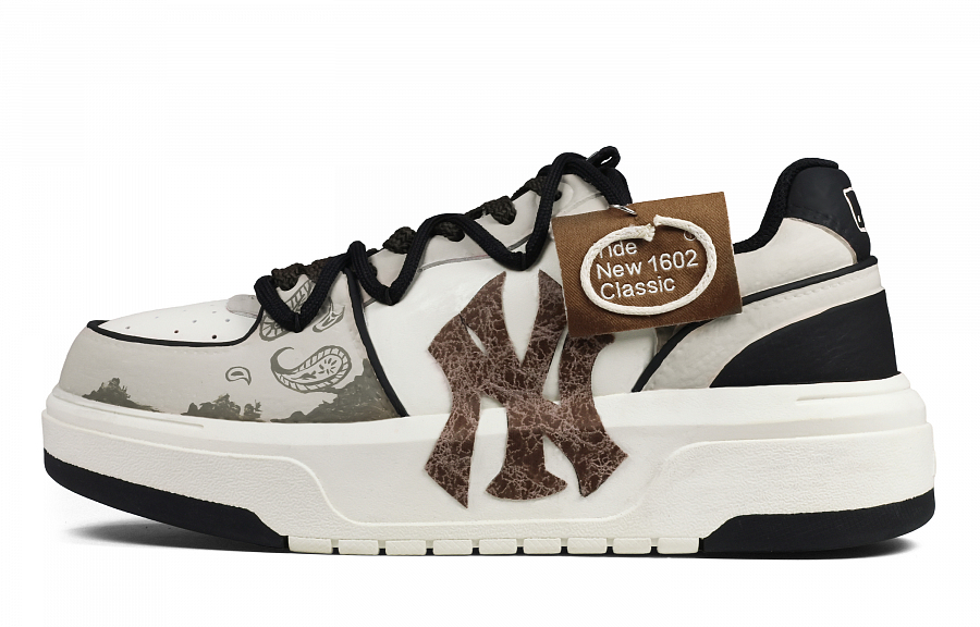 MLB Chunky Liner Wearable, Desert Floating Abrasion Resistant Slip Resistant Low Top Skateboard Shoes Unisex Tan