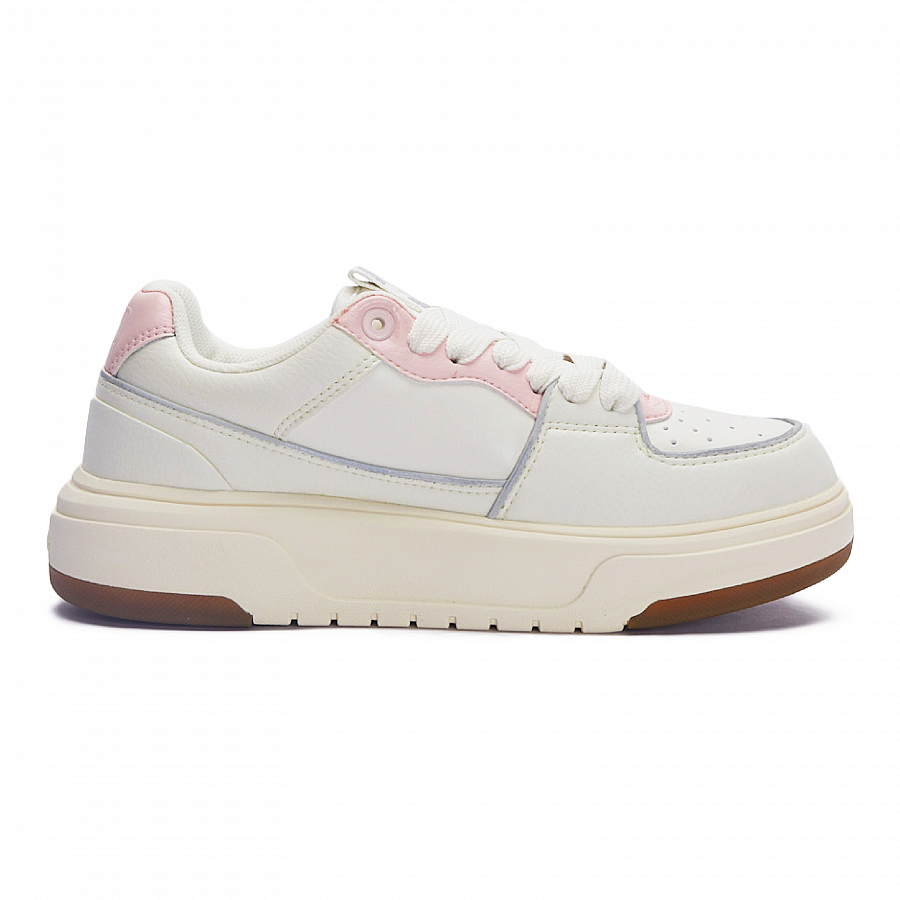 MLB Chunky Liner Skateboard Shoes Unisex Low-Top White/Pink