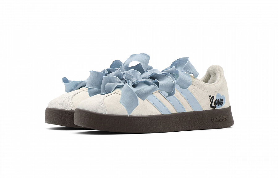 Adidas Neo VL Court Lifestyle Sea Salt Foam Anti Slip Wear Resistant Low Top Skateboard Shoes Unisex Blue White купить в интернет-магазине Yoocart с быстрой доставкой по России.