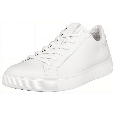 Ecco Street Tray Low Top Skateboard Shoes Men's White