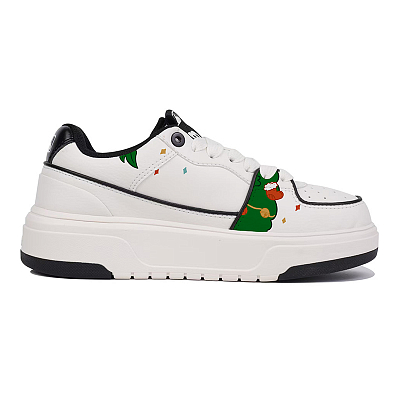 MLB Chunky Liner Lightweight And Wear-resistant Low-Top Skateboard Shoes Unisex White