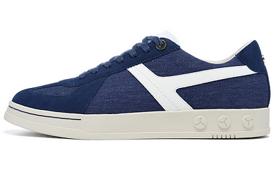 LI-NING 1990 Zhengrong C Anti-Slip Wear-Resistant Low-Top Skateboard Shoes Men's Dark Ship Blue