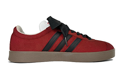 Adidas Neo VL Court 2.0 Slip Resistant, Lightweight, And Breathable Low Top Skateboard Shoes Unisex Black Red
