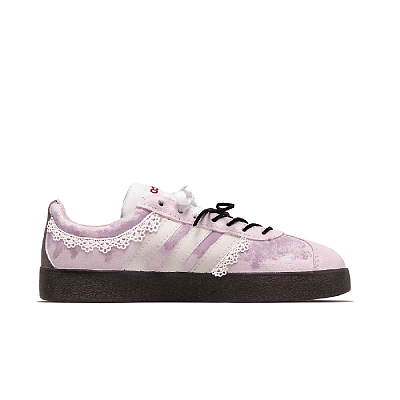 Adidas Neo VL Court Lifestyle Anti Slip Wear Resistant Low Top Skateboard Shoes Unisex Purple Brown