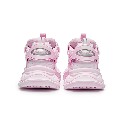 Champion Sharktooth Shoes Power Armor Low-Top Chunky Sneakers Women's Pink Diamond/Silver White