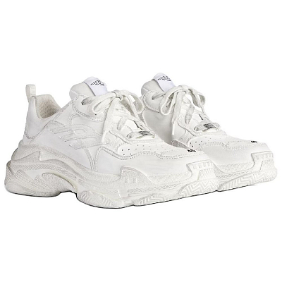 Balenciaga Triple S Low Top Casual Shoes Women's White