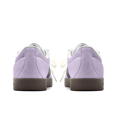 Adidas Neo VL Court 2.0 Anti-Slip Wear-Resistant Low-Top Skateboard Shoes Unisex Light Purple