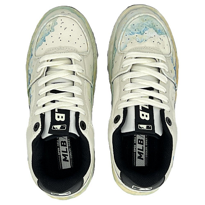 MLB Chunky Liner Anti-Slip And Wear-Resistant Height Increasing Low-Top Skateboard Shoes Unisex Green