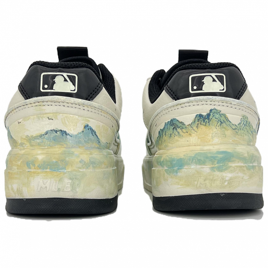 MLB Chunky Liner Anti-Slip And Wear-Resistant Height Increasing Low-Top Skateboard Shoes Unisex Green