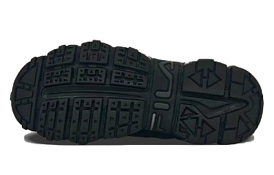 FILA Running Slip Resistant, Abrasion Resistant, Breathable Low Top Casual Shoes Unisex Black White Gray
