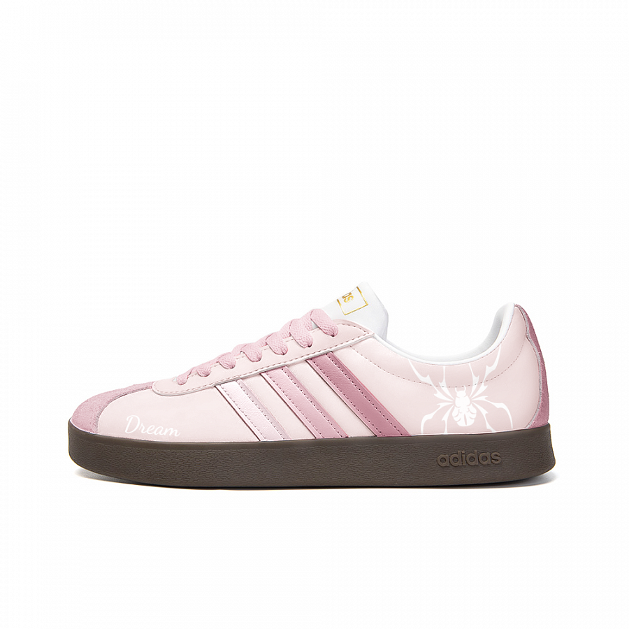 Adidas Neo VL Court 2.0 Shockproof Rain Anti-Slip Wear-Resistant Low-Top Skateboard Shoes Unisex Pink купить в интернет-магазине Yoocart с быстрой доставкой по России.