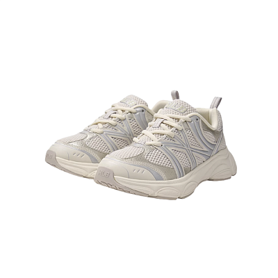 MLB New York Yankees Abrasion Resistant Low Top Running Shoes Unisex Ecru