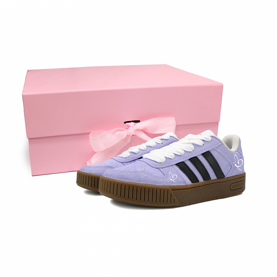Adidas Neo D-PAD Slip-Resistant Low-Top Skateboard Shoes Unisex Purple Black купить в интернет-магазине Yoocart с быстрой доставкой по России.