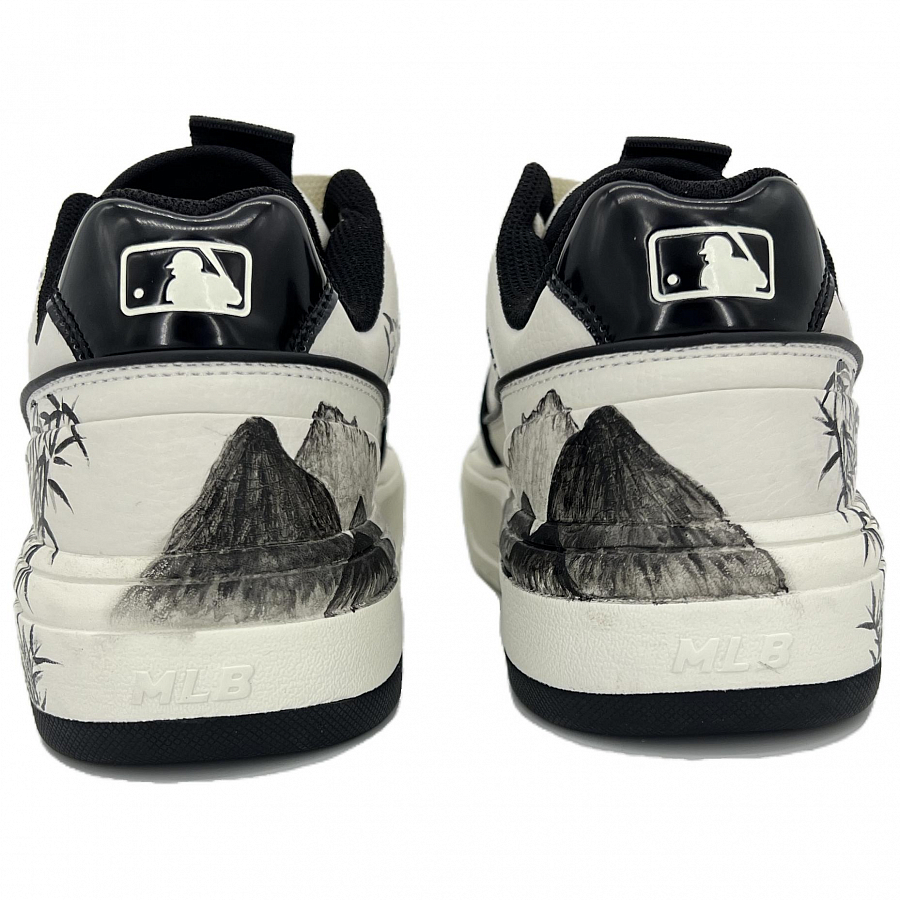 MLB Chunky Liner Idle Clouds And Wild Crane Anti-Slip Wear-Resistant Low-Top Skateboard Shoes Unisex White