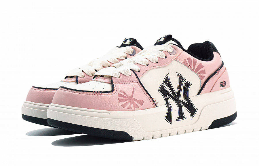 MLB Chunky Liner Abrasion-Resistant Low-Top Skateboard Shoes Unisex White