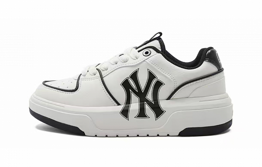 MLB Chunky Liner Abrasion-Resistant Low-Top Skateboard Shoes Unisex White