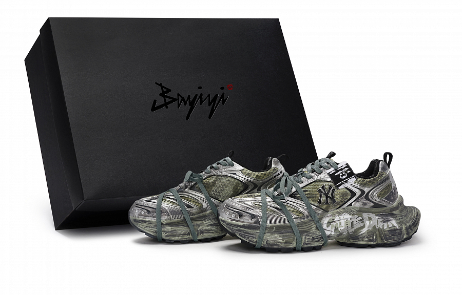 MLB Winner Chunky Sneakers Unisex Low top Gray/Black/Green/Silver купить в интернет-магазине Yoocart с быстрой доставкой по России.