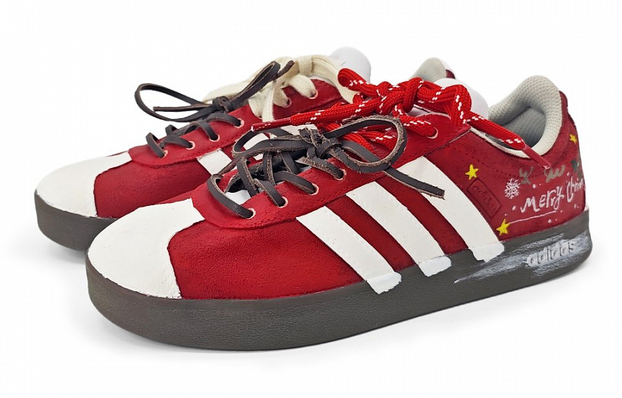 Adidas Neo VL Court 2.0 Anti-Slip Wear-Resistant Low-Top Skateboard Shoes Unisex Red купить в интернет-магазине Yoocart с быстрой доставкой по России.
