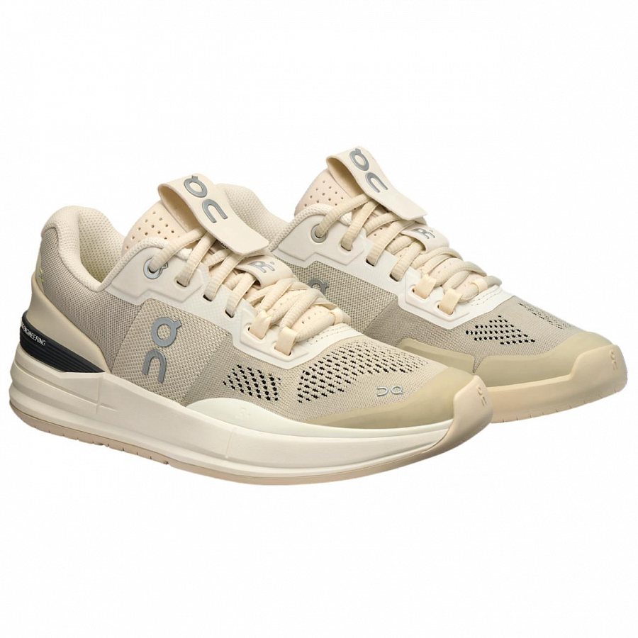 On The Roger Pro Anti Slip Wear Resistant Low Top Tennis Shoes Women's Beige Yellow