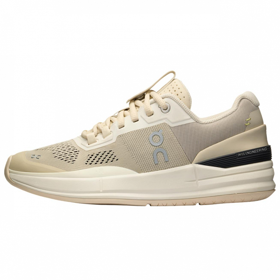On The Roger Pro Anti Slip Wear Resistant Low Top Tennis Shoes Women's Beige Yellow