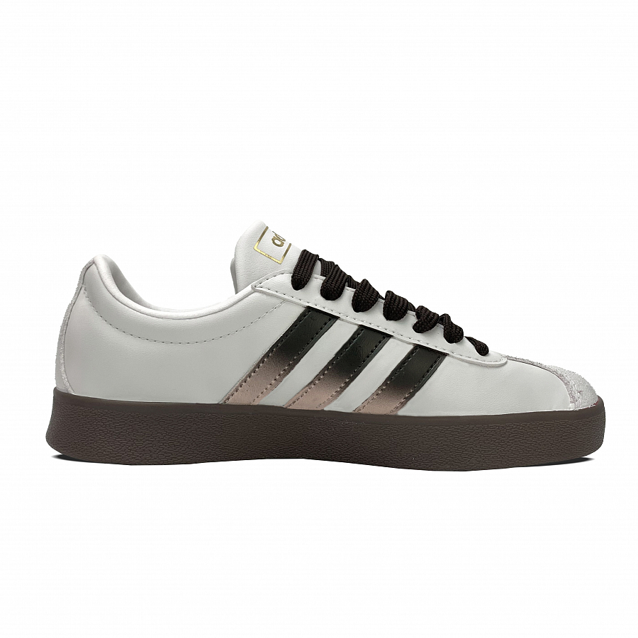 Adidas Neo VL Court 2.0 Non slip Lightweight Low Top Skateboard Shoes Unisex White Brown купить в интернет-магазине Yoocart с быстрой доставкой по России.