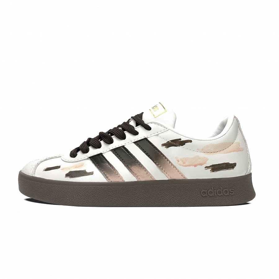 Adidas Neo VL Court 2.0 Non slip Lightweight Low Top Skateboard Shoes Unisex White Brown купить в интернет-магазине Yoocart с быстрой доставкой по России.