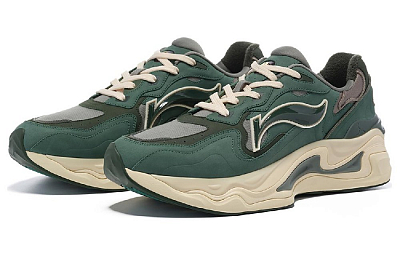 LI NING 1990 Lava Cushioned Slip Resistant Abrasion Resistant Low Top Casual Shoes Men's Jasper