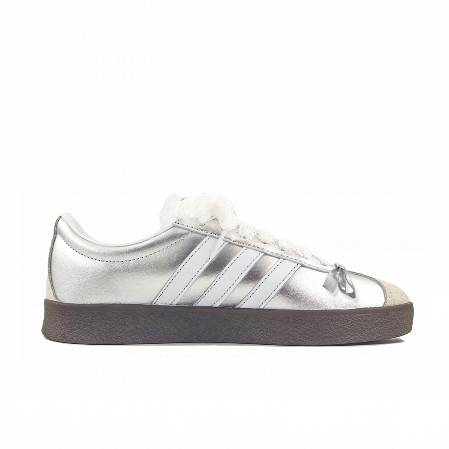 Adidas Neo VL Court 2.0 Anti Slip Wear Resistant Low Top Skateboard Shoes Women's Silver купить в интернет-магазине Yoocart с быстрой доставкой по России.