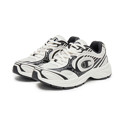 Champion Support Low Top Running Shoes Unisex Milk White/Black