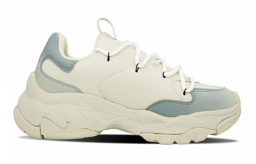 MLB Big Ball Chunky Wear-Resistant Height Increasing Low-Top Chunky Sneakers Unisex Beige Gray Blue
