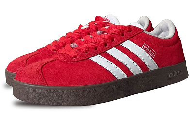 Adidas Neo VL Court 2.0 Anti-Slip And Wear-Resistant Lightweight Low-Top Skateboard Shoes Unisex Red White