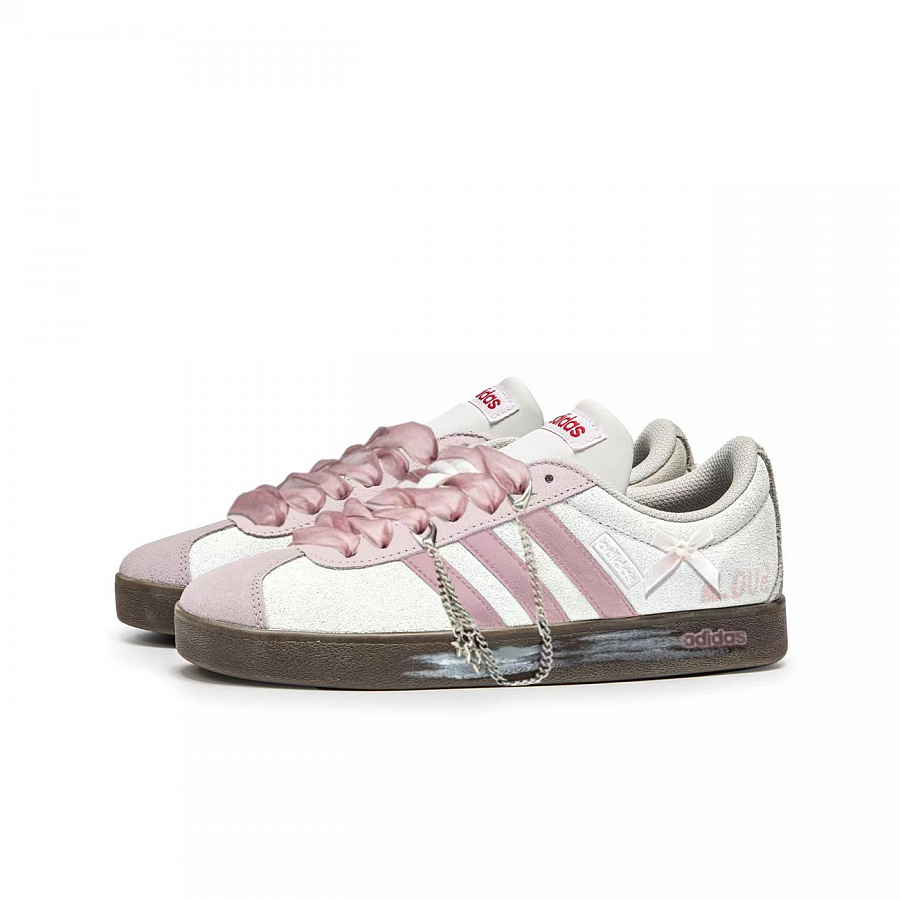 Adidas Neo VL Court Lifestyle Skateboard Shoes Unisex Low Top Pink/White купить в интернет-магазине Yoocart с быстрой доставкой по России.