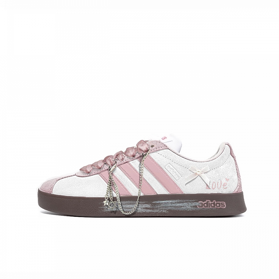 Adidas Neo VL Court Lifestyle Skateboard Shoes Unisex Low Top Pink/White купить в интернет-магазине Yoocart с быстрой доставкой по России.